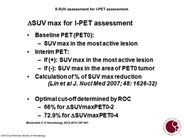 d-SUV assessment for I-PET assessment
