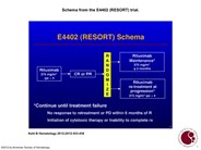 Schema from the E4402 (RESORT) trial
